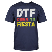 Load image into Gallery viewer, DTF (Down To Fiesta) - T Shirt - DTF_DOWN_TO_FIESTA_-_men_-_navyblue