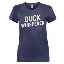 Load image into Gallery viewer, Duck Whisperer - T Shirt - DUCK_WHISPERER_-_Ladies_-_navyblue