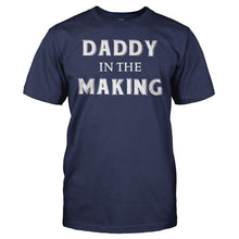 Load image into Gallery viewer, Daddy In The Making - T Shirt - Daddy_In_The_Making_men_navy