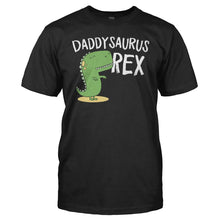 Load image into Gallery viewer, Daddysaurus Rex - T Shirt - Daddysaurus_Rex_men_black