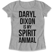 Load image into Gallery viewer, Daryl Dixon Is My Spirit Animal - T Shirt - Daryl_Dixon_Is_My_Spirit_Animal_women_heather
