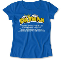 Load image into Gallery viewer, Dayman - T Shirt - Dayman_women_royal