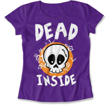 Load image into Gallery viewer, Dead Inside - T Shirt - Dead_Inside_women_purple