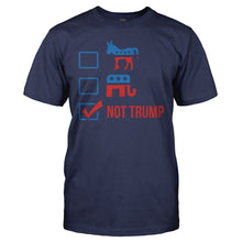 Load image into Gallery viewer, Democrat, Republican, Not Trump - T Shirt - Democrat__Republican__Not_Trump_-_men_-_navy