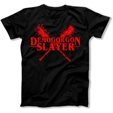 Load image into Gallery viewer, Demogorgon Slayer - T Shirt - Demogorgon_Slayer_men_black