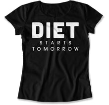 Load image into Gallery viewer, Diet Starts Tomorrow - T Shirt - Diet_Starts_Tomorrow_black