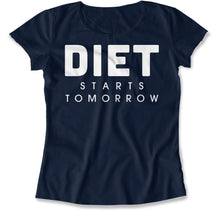 Load image into Gallery viewer, Diet Starts Tomorrow - T Shirt - Diet_Starts_Tomorrow_navy
