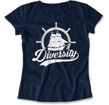 Load image into Gallery viewer, Diversity - T Shirt - Diversity_women_navy