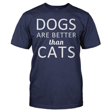 Load image into Gallery viewer, Dogs Are Better Than Cats - T Shirt - Dogs_Are_Better_Than_Cats_men_navy