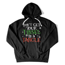 Load image into Gallery viewer, Don't Get Your Tinsel In A Tangle - T Shirt - Don_t_Get_Your_Tinsel_In_A_Tangle_hoodie_black