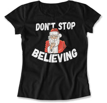 Load image into Gallery viewer, Don't Stop Believing - T Shirt - Don_t_Stop_Believing_women_black