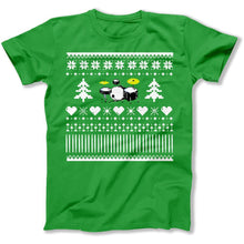 Load image into Gallery viewer, Drums - Ugly Christmas Sweater - T Shirt - Drums_-_Ugly_Christmas_Sweater_men_kelly