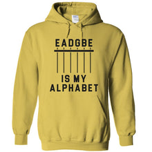 Load image into Gallery viewer, EADGBE is My Alphabet - T Shirt - EADGBE_is_my_Alphabet_-_hoodie_-_yellow