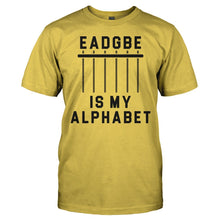 Load image into Gallery viewer, EADGBE is My Alphabet - T Shirt - EADGBE_is_my_Alphabet_-_men_-_yellow