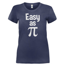 Load image into Gallery viewer, Easy As Pi - T Shirt - EASY_AS_PI-_Ladies_-_Navy