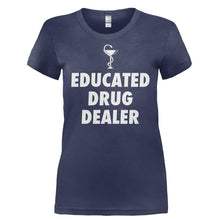 Load image into Gallery viewer, Educated Drug Dealer - T Shirt - EDUCATED_DRUG_DEALER-_Ladies_-_Navy