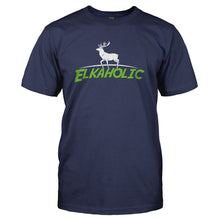 Load image into Gallery viewer, Elkaholic - T Shirt - ELKAHOLIC_-_Men_-_navyblue