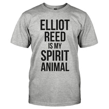 Load image into Gallery viewer, Elliot Reed Is My Spirit Animal - T Shirt - ELLIOT-REED-IS-MY-SPIRIT-ANIMAL---mens-grey