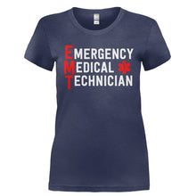 Load image into Gallery viewer, Emergency Medical Technician - T Shirt - EMERGENCY_MEDICAL_TECHNICIAN-_Ladies_-_Navy