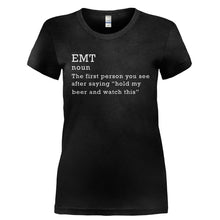 Load image into Gallery viewer, EMT - The First Person You See - T Shirt - EMT_-_THE_FIRST_PERSON_YOU_SEE-_Ladies_-_Black