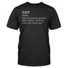 Load image into Gallery viewer, EMT - The First Person You See - T Shirt - EMT_-_The_First_Person_You_See_men_black