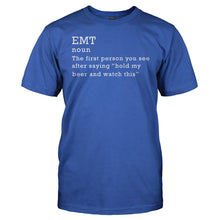 Load image into Gallery viewer, EMT - The First Person You See - T Shirt - EMT_-_The_First_Person_You_See_men_royal