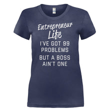 Load image into Gallery viewer, Entrepreneur Life - T Shirt - ENTREPRENEUR_LIFE-_Ladies_-_Navy