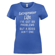 Load image into Gallery viewer, Entrepreneur Life - T Shirt - ENTREPRENEUR_LIFE-_Ladies_-_Royal
