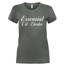 Load image into Gallery viewer, Essential Oil Dealer - T Shirt - ESSENTIAL_OIL_DEALER-_Ladies_-_Charcoal