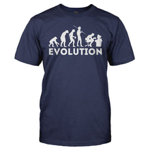 Load image into Gallery viewer, Evolution - Computer - T Shirt - EVOLUTION_-_COMPUTER_-_Men_-_navyblue