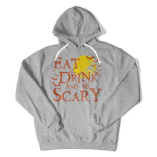 Load image into Gallery viewer, Eat Drink And Be Scary - T Shirt - Eat_Drink_And_Be_Scary_hoodie_heather