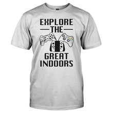 Load image into Gallery viewer, Explore The Great Indoors - T Shirt - Explore_The_Great_Indoors_-_men_-_white