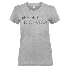 Load image into Gallery viewer, Fader Dictator - T Shirt - FADER_DICTATOR_-_Ladies_-_heathergrey