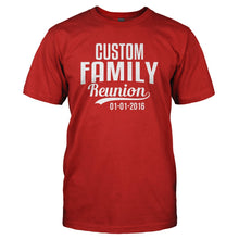 Load image into Gallery viewer, Family Reunion - Personalized - T Shirt - FAMILY_REUNION_-_CIRCLE_-_PERSONALIZED_-_Men_-_Red