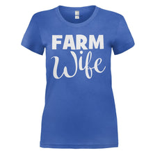 Load image into Gallery viewer, Farm Wife - T Shirt - FARM_WIFE_-_Ladies_-_royalblue