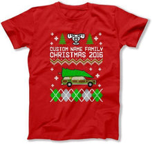 Load image into Gallery viewer, (Custom) Family Christmas -  FAT-574 - T Shirt - FAT-574-Mens-_Red
