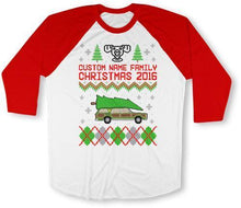 Load image into Gallery viewer, (Custom) Family Christmas -  FAT-574 - T Shirt - FAT-574-Raglan