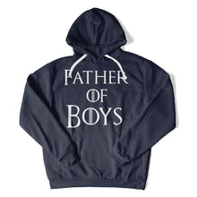 Load image into Gallery viewer, Father Of Boys - T Shirt - FATHER_OF_BOYS_hoodie_navy
