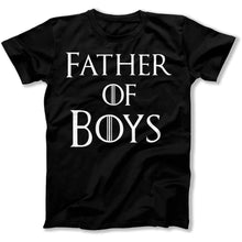 Load image into Gallery viewer, Father Of Boys - T Shirt - FATHER_OF_BOYS_men_black
