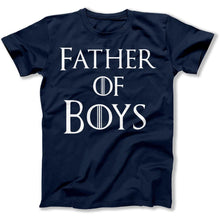 Load image into Gallery viewer, Father Of Boys - T Shirt - FATHER_OF_BOYS_men_navy