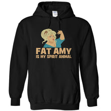 Load image into Gallery viewer, Fat Amy Is My Spirit Animal - T Shirt - FAT_AMY_IS_MY_SPIRIT_ANIMAL_-_hoodies_-_black