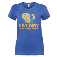 Load image into Gallery viewer, Fat Amy Is My Spirit Animal - T Shirt - FAT_AMY_IS_MY_SPIRIT_ANIMAL_-_ladies_-_royal
