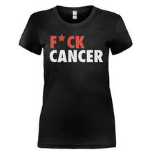 Load image into Gallery viewer, F*Ck Cancer - T Shirt - FCK_CANCER-_Ladies_-_Black