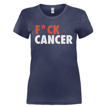 Load image into Gallery viewer, F*Ck Cancer - T Shirt - FCK_CANCER-_Ladies_-_Navy
