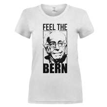 Load image into Gallery viewer, Feel The Bern - T Shirt - FEEL_THE_BERN_-_ladies_-_white