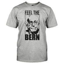 Load image into Gallery viewer, Feel The Bern - T Shirt - FEEL_THE_BERN_-_men_-_heathergrey