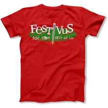 Load image into Gallery viewer, Festivus For The Rest Of Us - T Shirt - FESTIVUS_FOR_THE_REST_OF_US_men_red