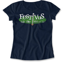 Load image into Gallery viewer, Festivus For The Rest Of Us - T Shirt - FESTIVUS_FOR_THE_REST_OF_US_women_navy