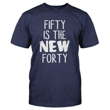 Load image into Gallery viewer, Fifty Is the New Forty - T Shirt - FIFTY_IS_THE_NEW_FORTY_-_Men_-_navyblue