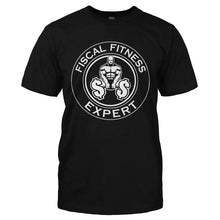 Load image into Gallery viewer, Fiscal Fitness Expert - T Shirt - FISCAL_FITNESS_EXPERT-_Men_-_Black